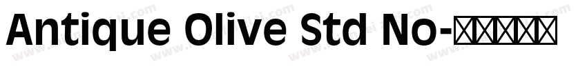 Antique Olive Std No字体转换